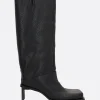 Stivali>MIISTA stivale Brianna in pelle martellata Nero