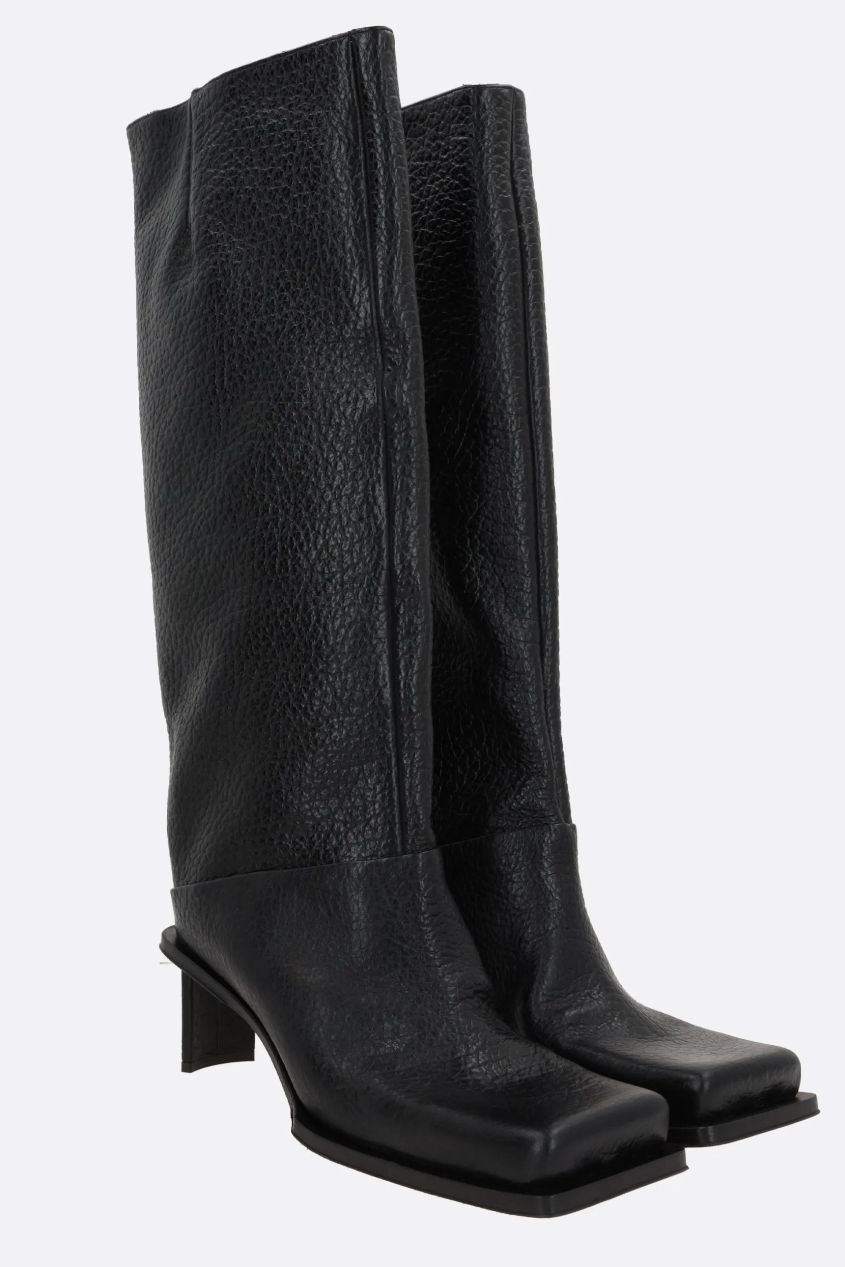 Stivali>MIISTA stivale Brianna in pelle martellata Nero
