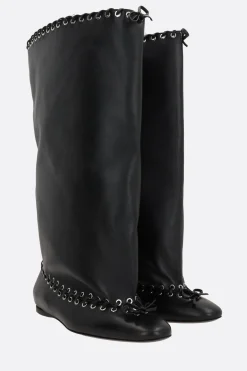 Stivali>ALL IN stivale Grommet in nappa Nero