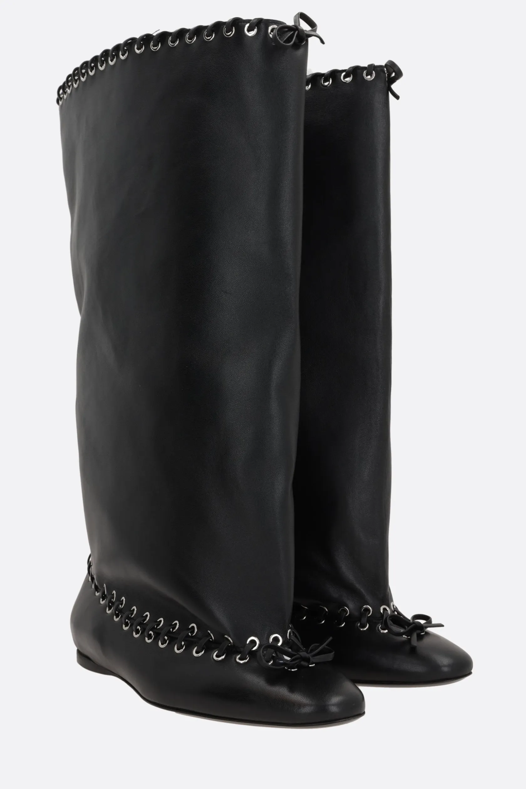 Stivali>ALL IN stivale Grommet in nappa Nero