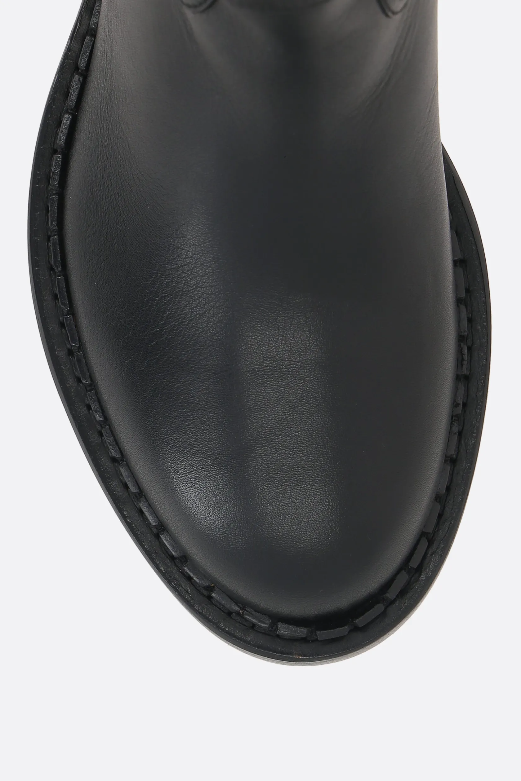 Stivali>SANTONI X 10 CORSO COMO stivale in pelle liscia Nero