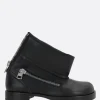 Stivali>JW ANDERSON stivaletto biker in pelle liscia Nero