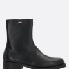 Stivali>OUR LEGACY stivaletto Camion in pelle liscia Nero