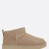 Stivali>UGG stivaletto Classic Ultra Mini in suede Neutro