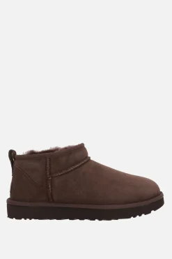 Stivali>UGG stivaletto Classic Ultra Mini in suede Marrone
