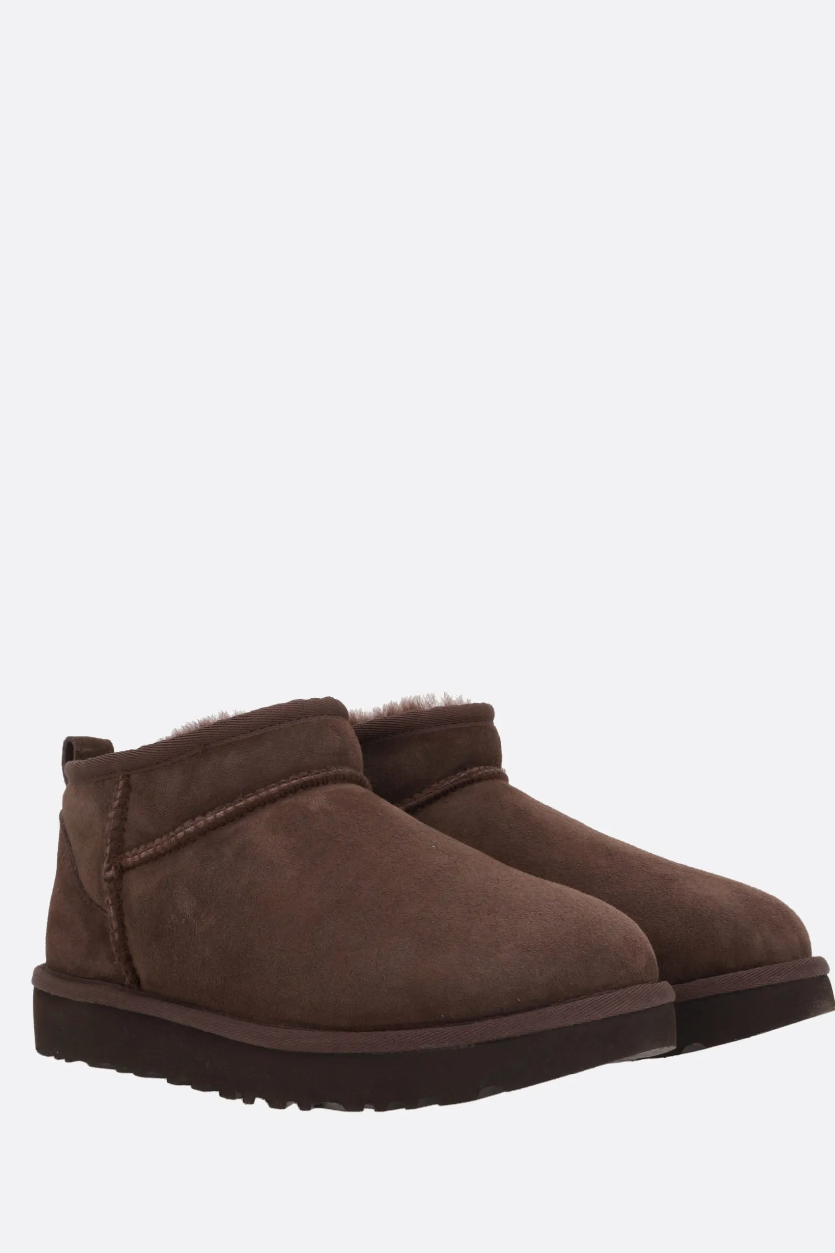 Stivali>UGG stivaletto Classic Ultra Mini in suede Marrone