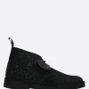 Stivali>CLARKS X 10 CORSO COMO stivaletto Desert in nubuk stampa grafica Nero