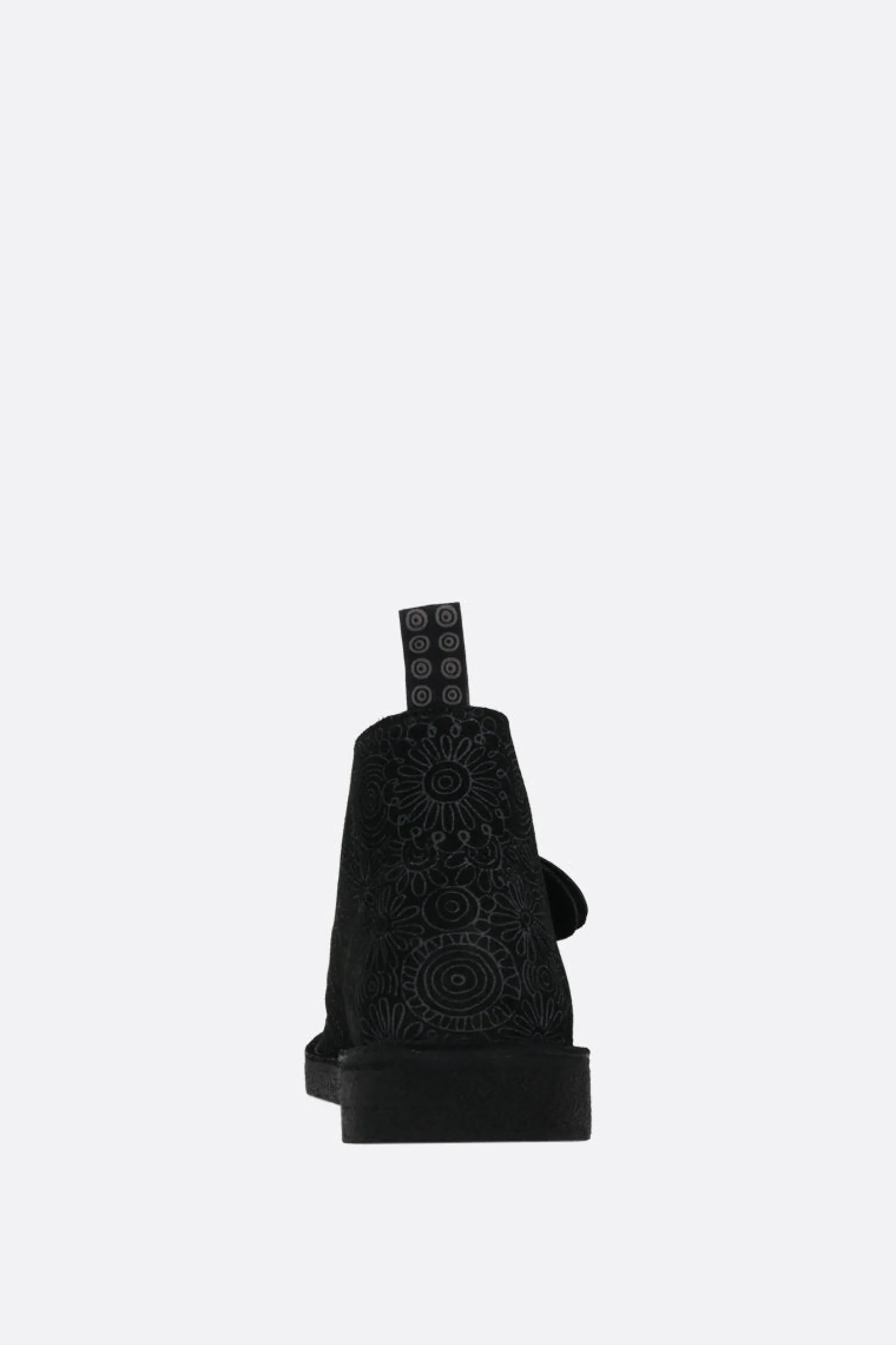 Stivali>CLARKS X 10 CORSO COMO stivaletto Desert in nubuk stampa grafica Nero