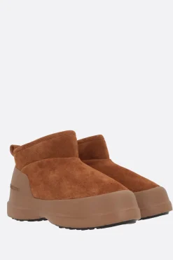 Stivali>MOON BOOT stivaletto MB Luna in suede Marrone