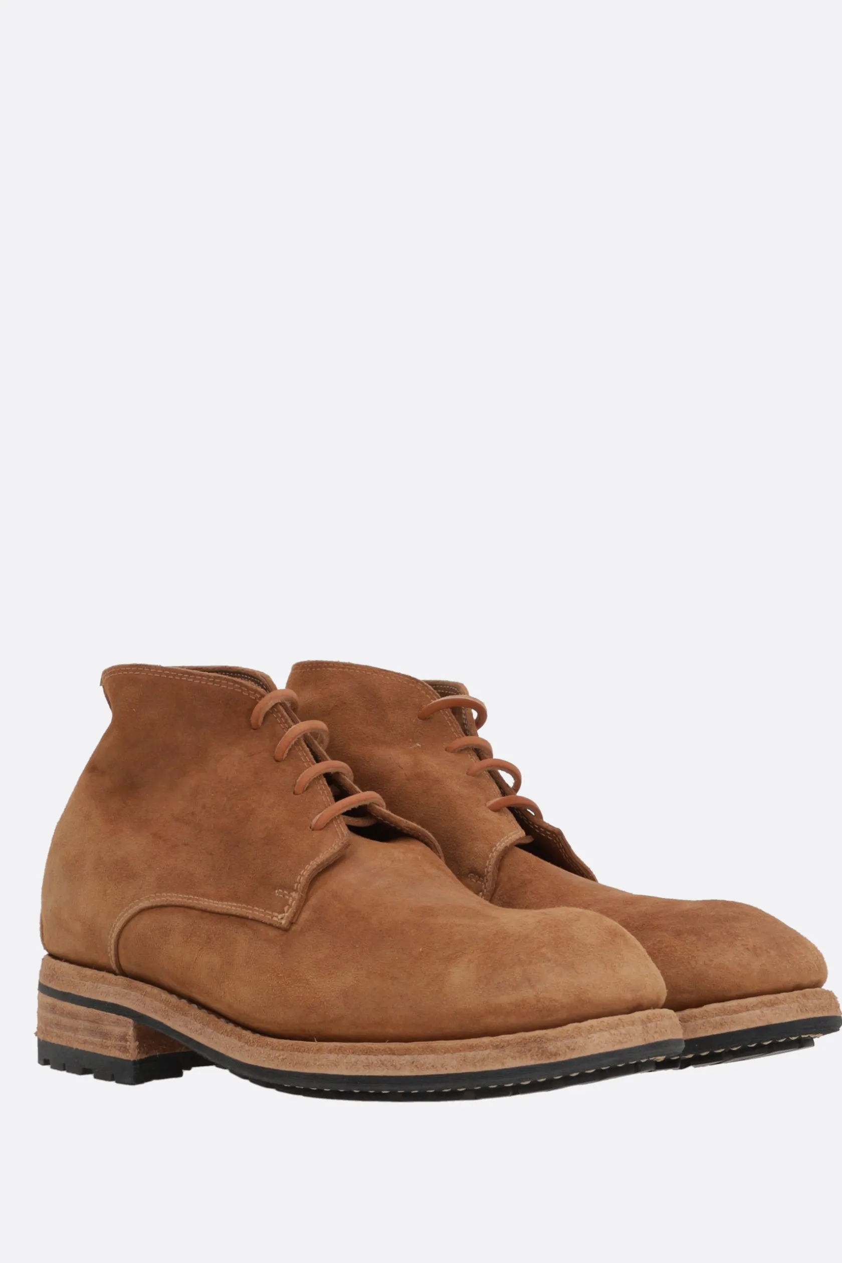 Stivali>GUIDI stivaletto Ruggero in suede Marrone