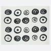 Lifestyle>10 CORSO COMO tea towel in lino stampa cerchi signature Bianco