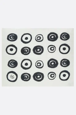 Lifestyle>10 CORSO COMO tea towel in lino stampa cerchi signature Bianco