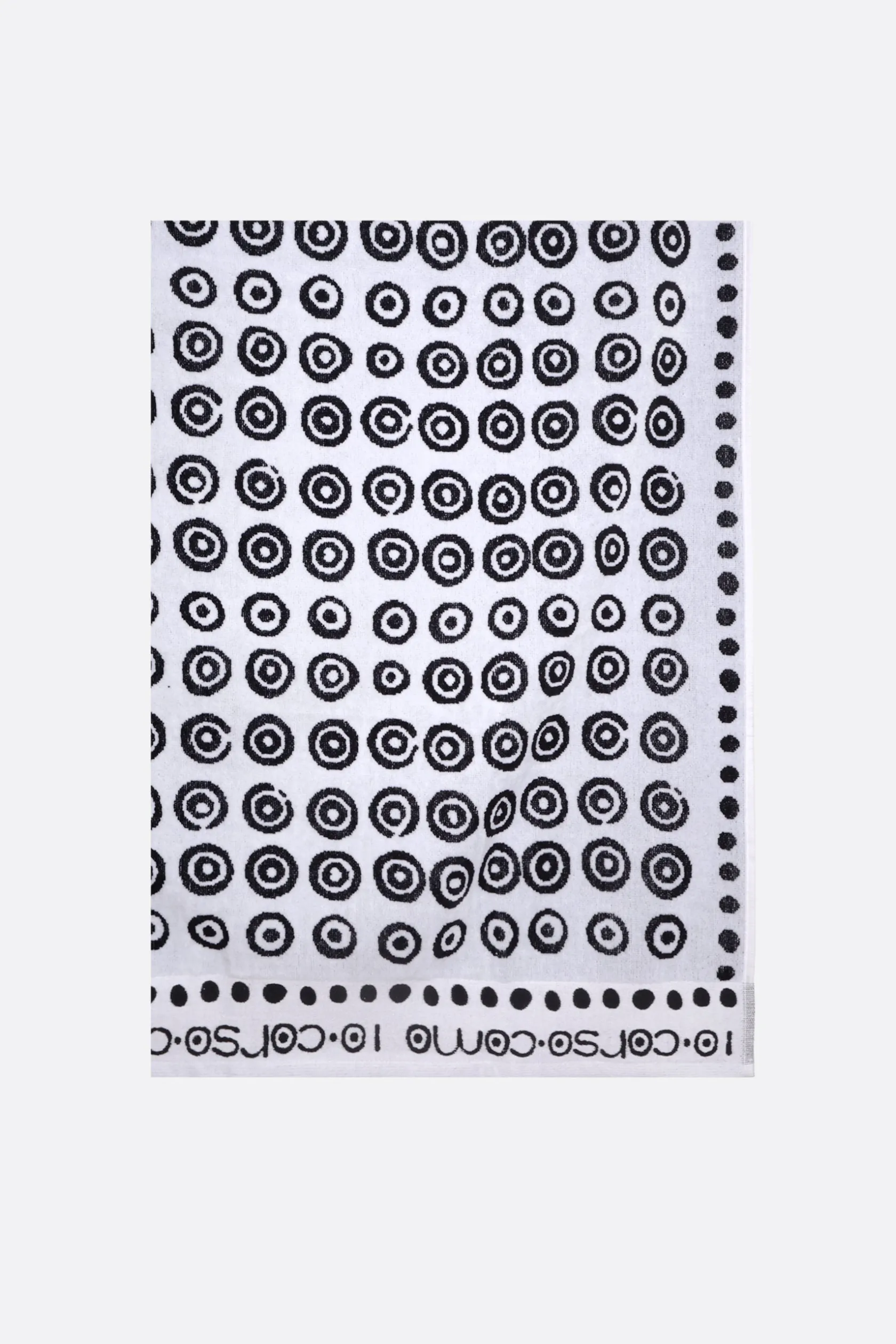 Lifestyle>SUNDEK X 10 CORSO COMO telo mare in spugna con cerchi Bianco