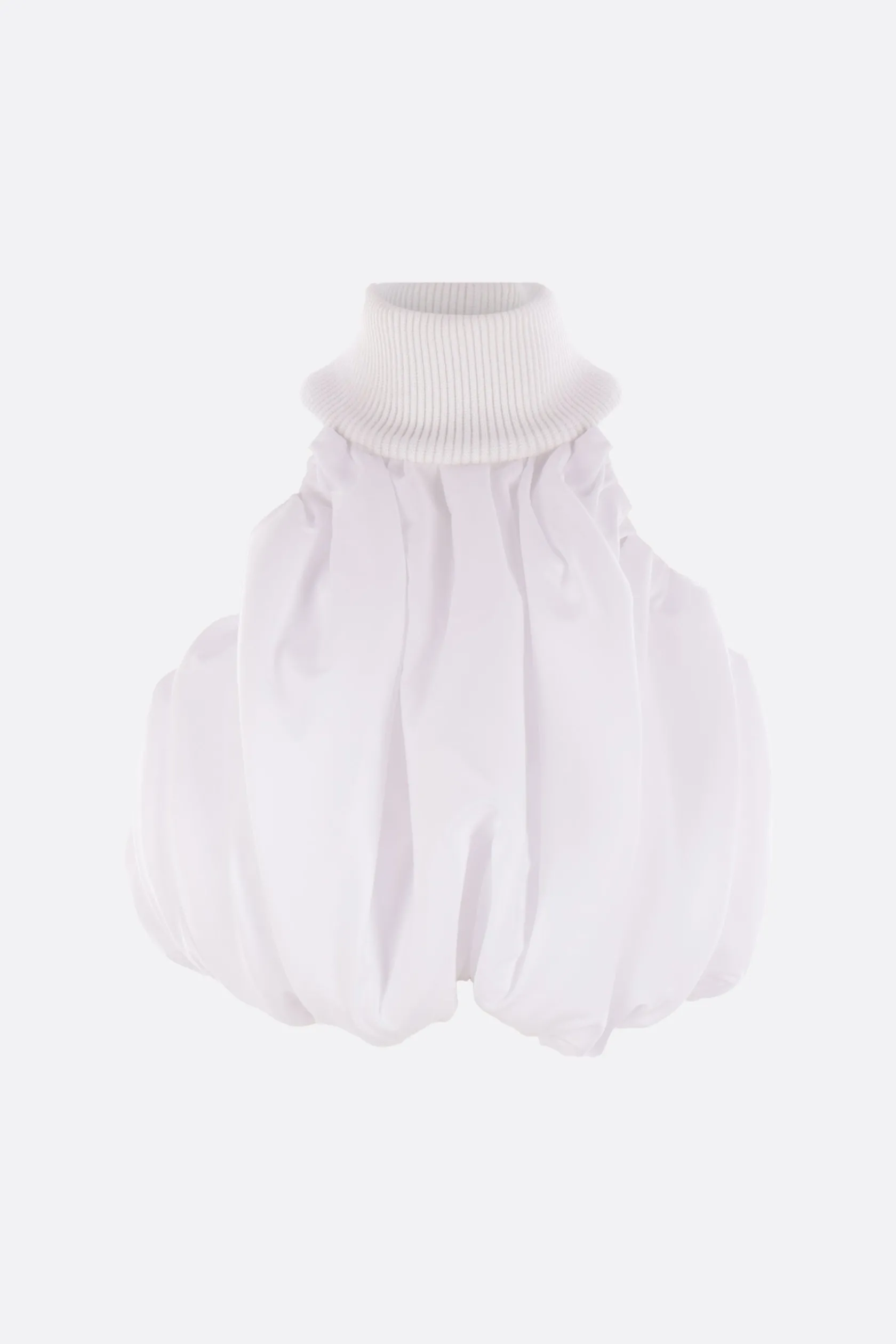 Topwear>DURAN LANTINK top a palloncino in canvas di cotone Bianco