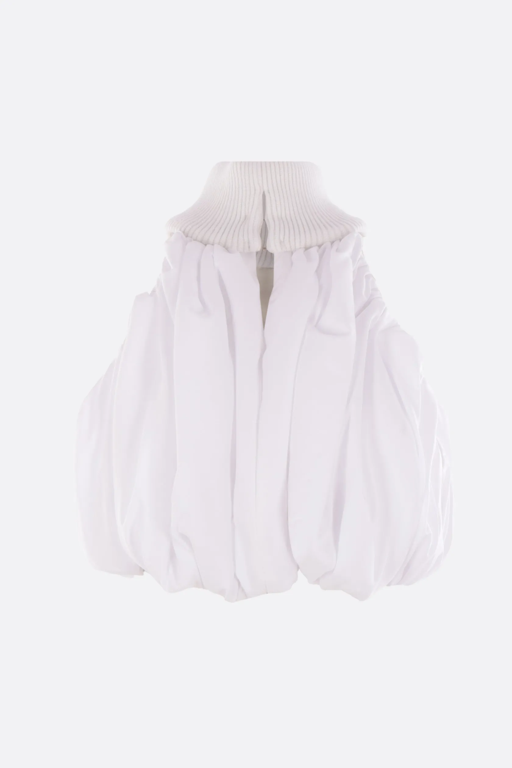 Topwear>DURAN LANTINK top a palloncino in canvas di cotone Bianco