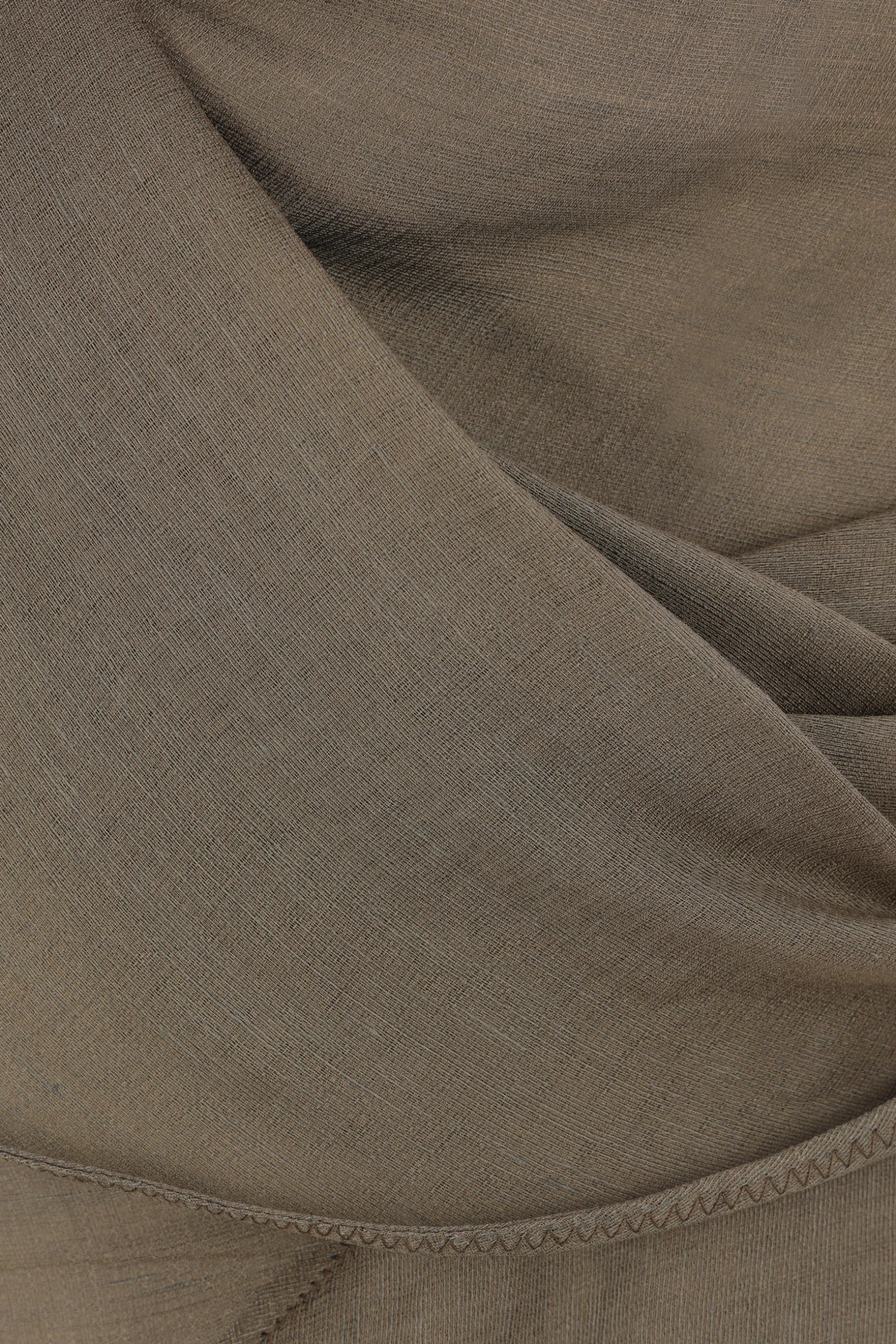 Topwear>YEHUAFAN top asimmetrico con cappuccio in seta e lino Verde