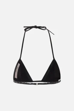 Topwear>RICK OWENS top bralette in pelle Nero