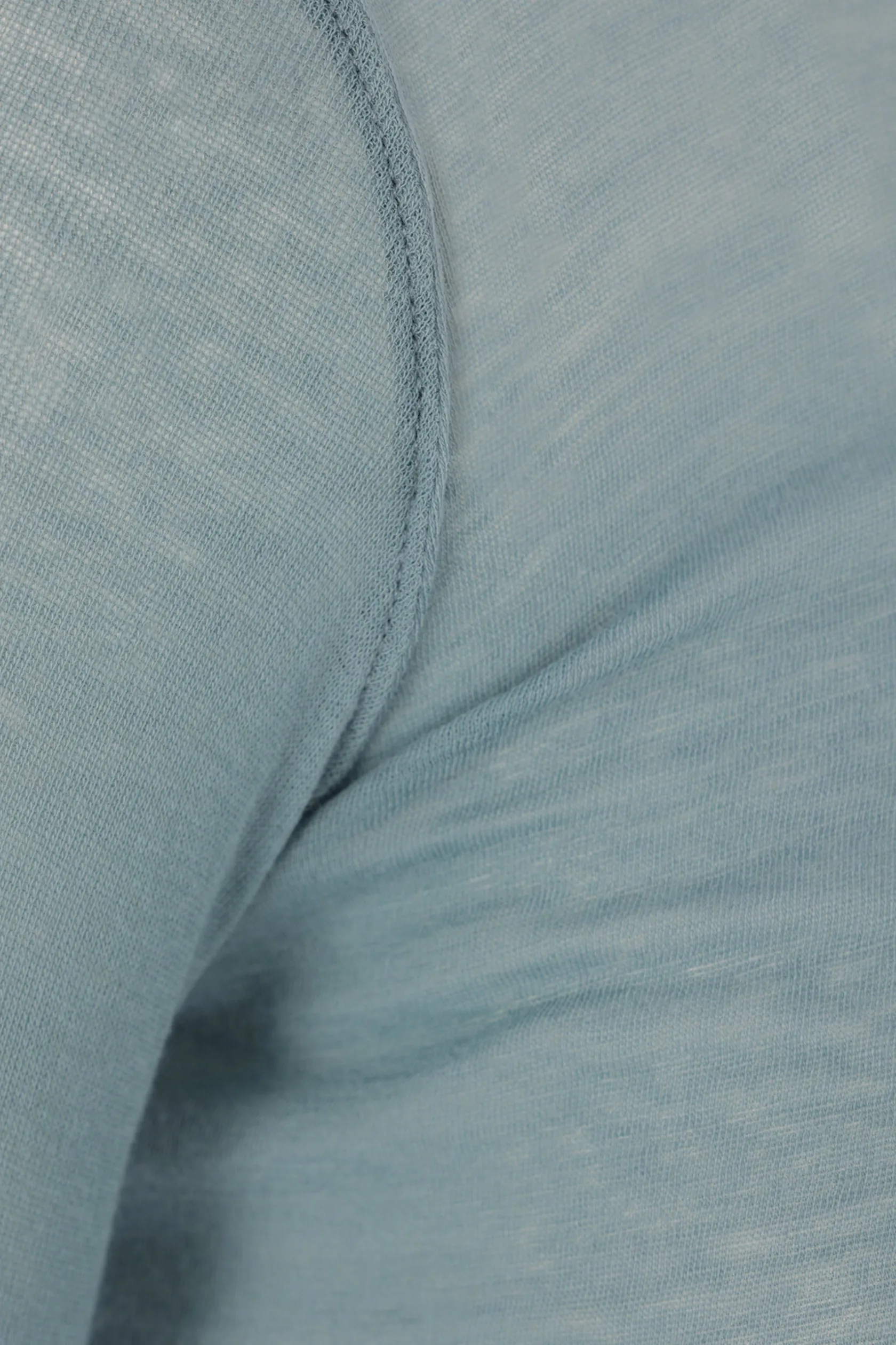 Topwear>RICK OWENS top cropped a maniche lunghe in jersey Blu