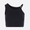 Topwear>Y'S top cropped in jersey Nero