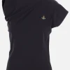 Topwear>VIVIENNE WESTWOOD top Hebo in cotone organico Nero