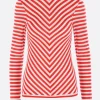 Topwear>DURAN LANTINK top in jersey tecnico a righe Rosso
