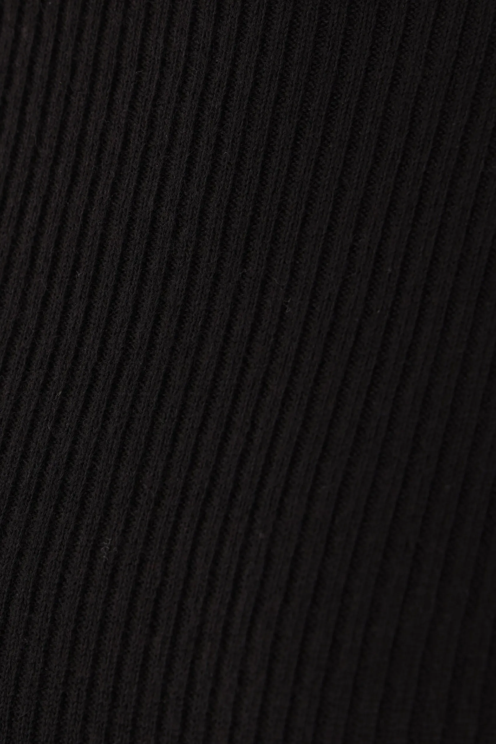 Topwear>RICK OWENS top in maglia a costine con cut-out Nero