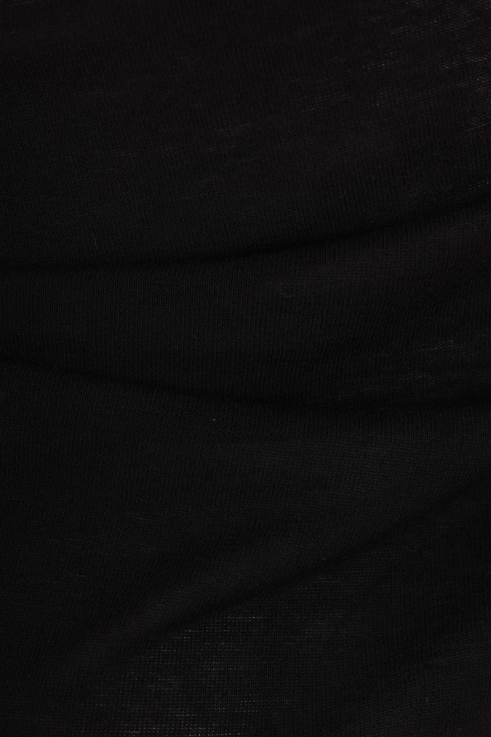 Topwear>RICK OWENS top monospalla Athena in jersey Nero