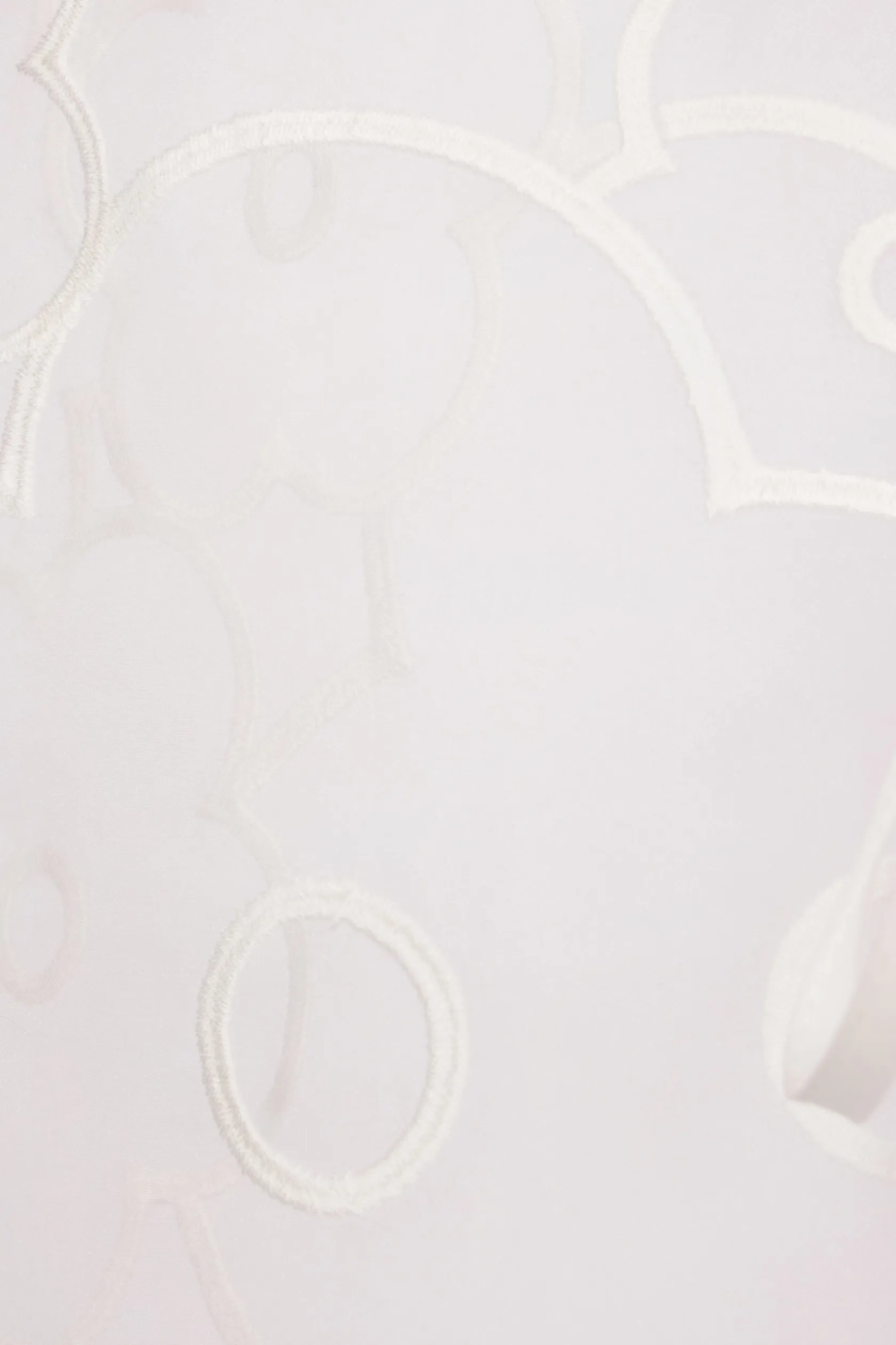 Topwear>CECILIE BAHNSEN top smanicato Alfie in organza ricamata Bianco