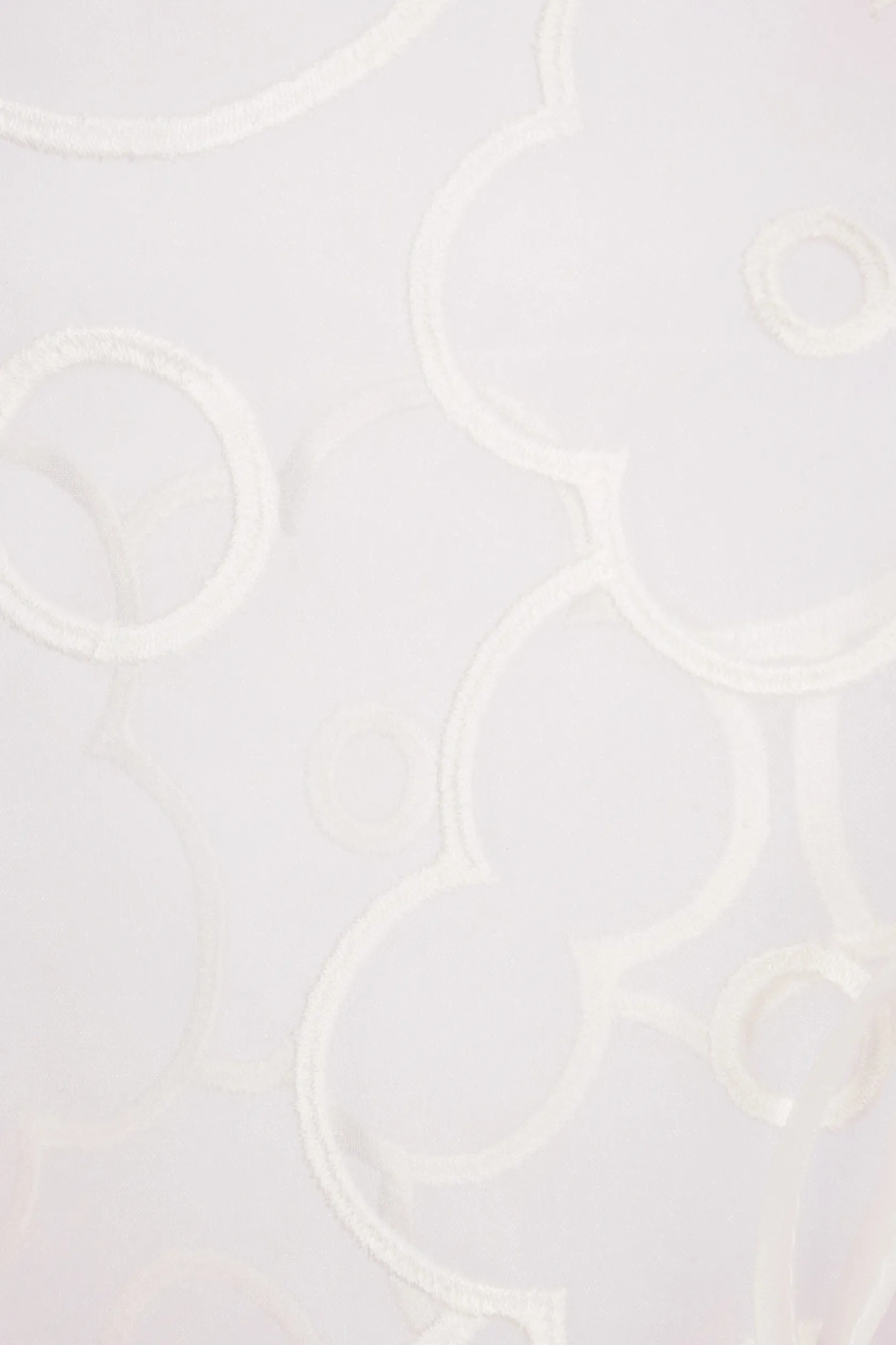 Topwear>CECILIE BAHNSEN top smanicato Alfie in organza ricamata Bianco