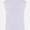Topwear>PLAN C top smanicato in jersey stretch Bianco