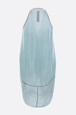 Topwear>RICK OWENS top smanicato Kite in cupro Blu