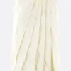 Topwear>MARIA CALDERARA top smanicato Origami in taffetà Bianco