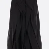 Topwear>MARIA CALDERARA top smanicato Origami in crêpe Nero