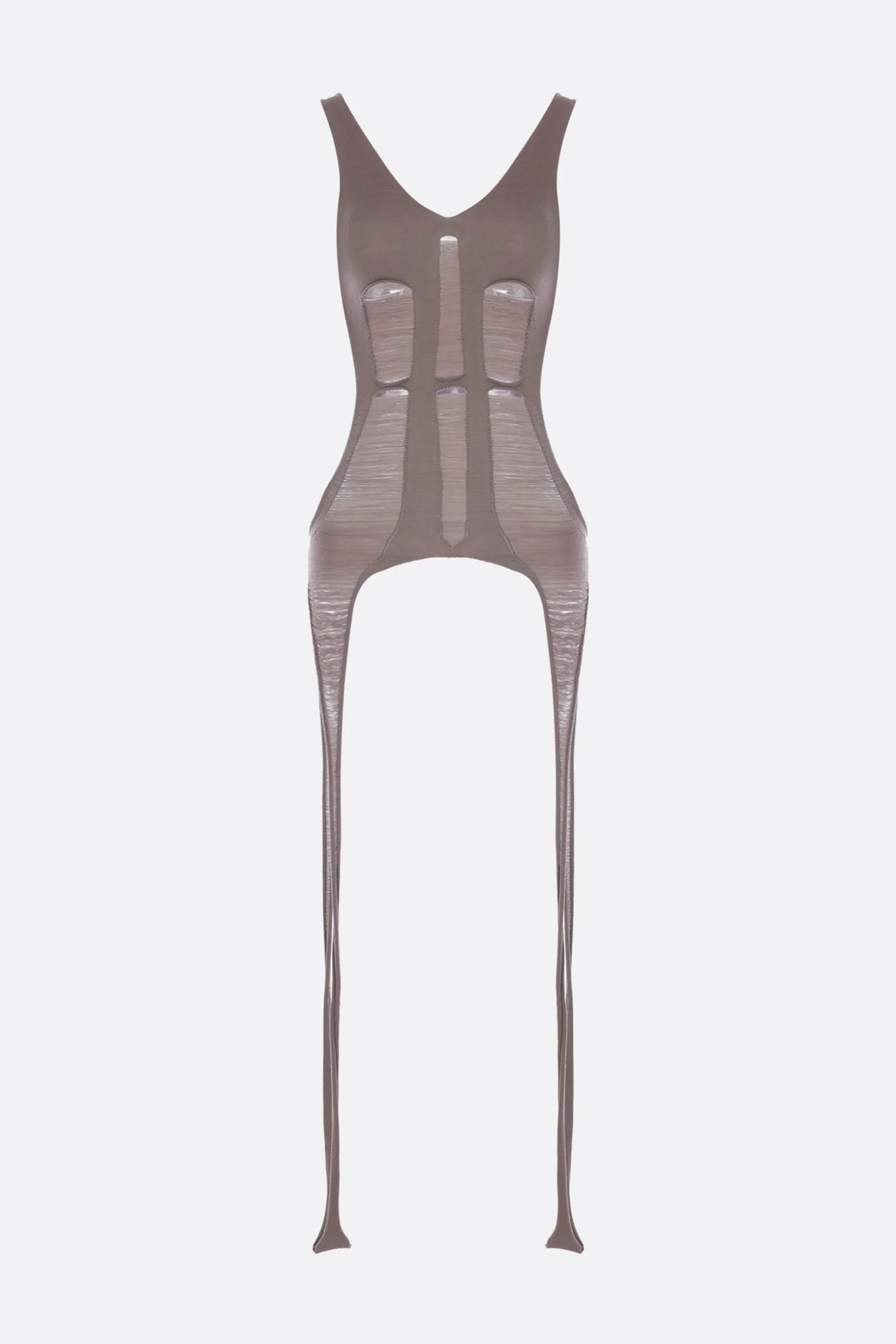 Topwear>RICK OWENS top Tanja in maglia di lana Grigio