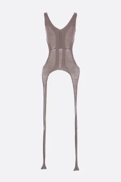 Topwear>RICK OWENS top Tanja in maglia di lana Grigio