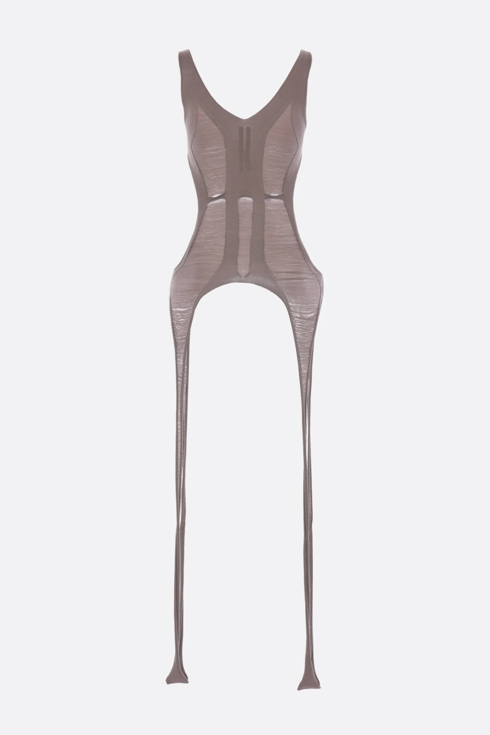 Topwear>RICK OWENS top Tanja in maglia di lana Grigio