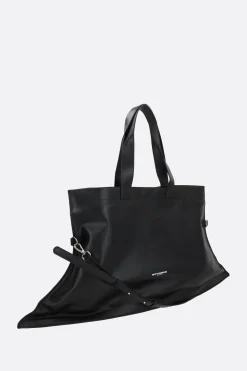 Borse A Mano>MELITTA BAUMEISTER tote Pointy Weekender in pelle liscia Nero