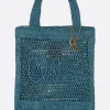 Borse A Mano>CHLOÉ tote Summer Banana in rafia Grigio