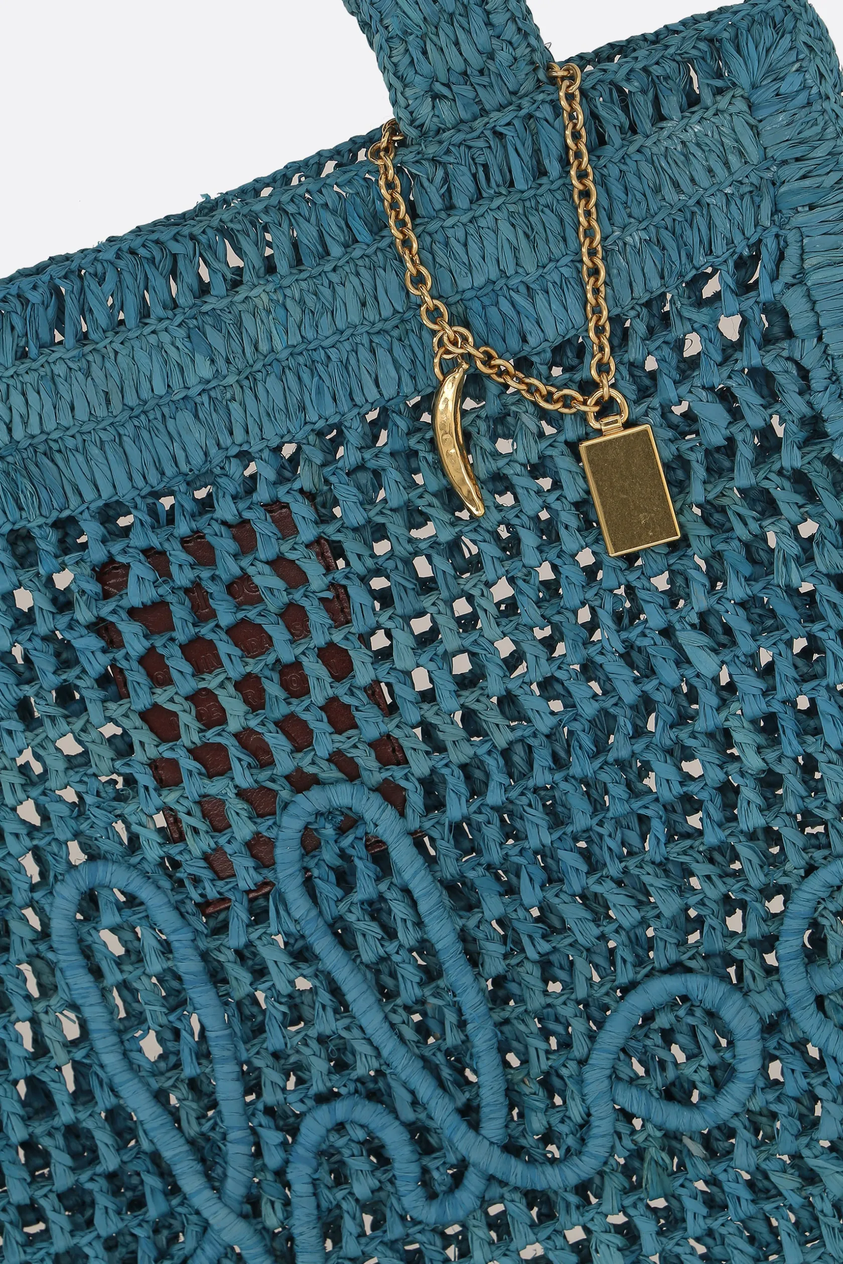 Borse A Mano>CHLOÉ tote Summer Banana in rafia Grigio