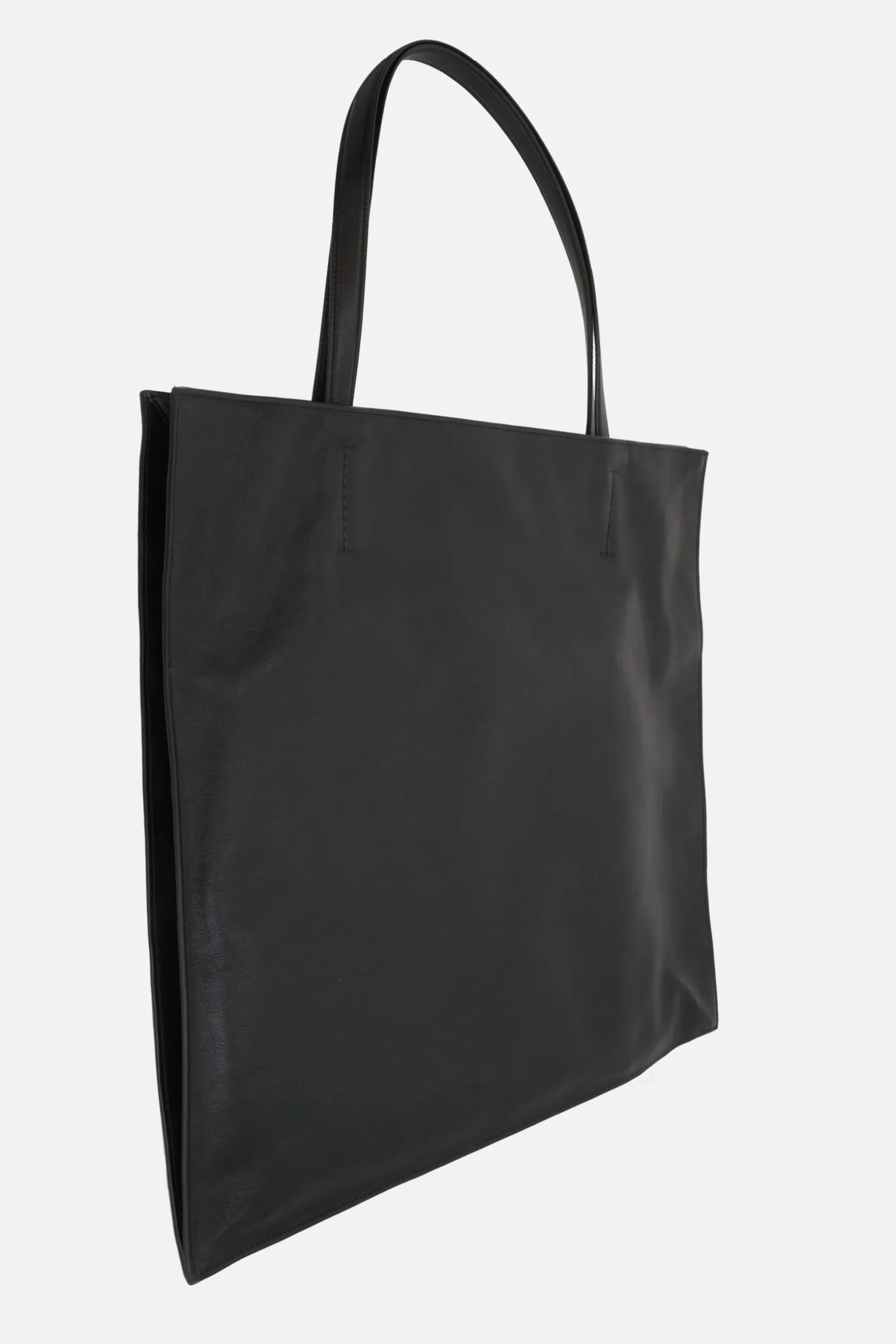 Borse A Mano>MAEDEN tote Yumi in pelle liscia Nero