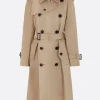 Capispalla>SACAI trench doppiopetto in gabardine Neutro