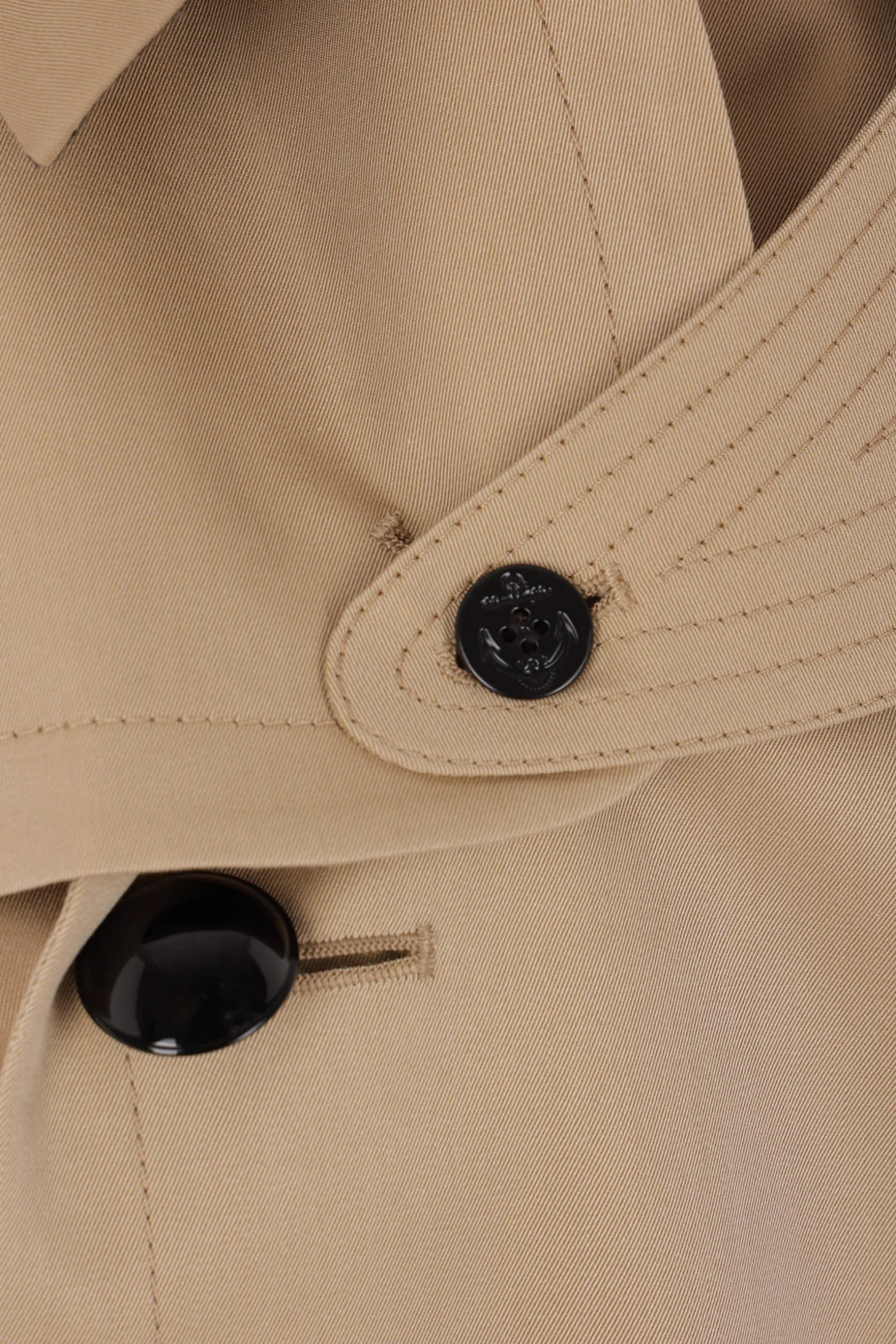 Capispalla>SACAI trench doppiopetto in gabardine Neutro