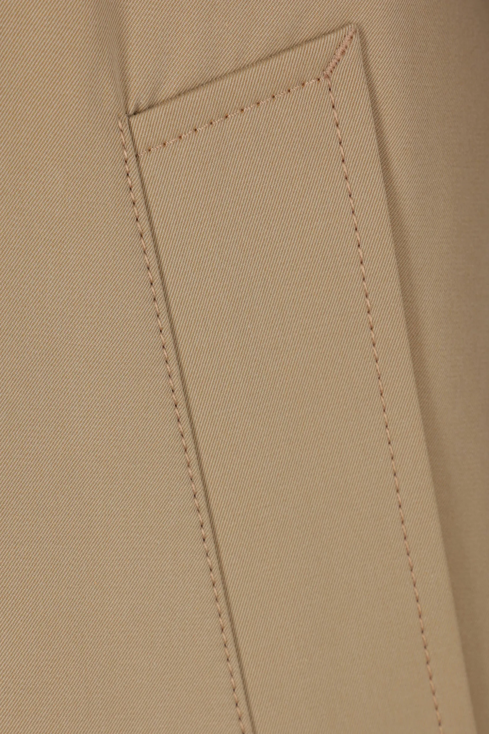 Capispalla>UNDERCOVER trench monopetto in gabardine Neutro