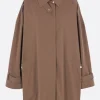Capispalla>TOTEME trench oversize in cotone Marrone