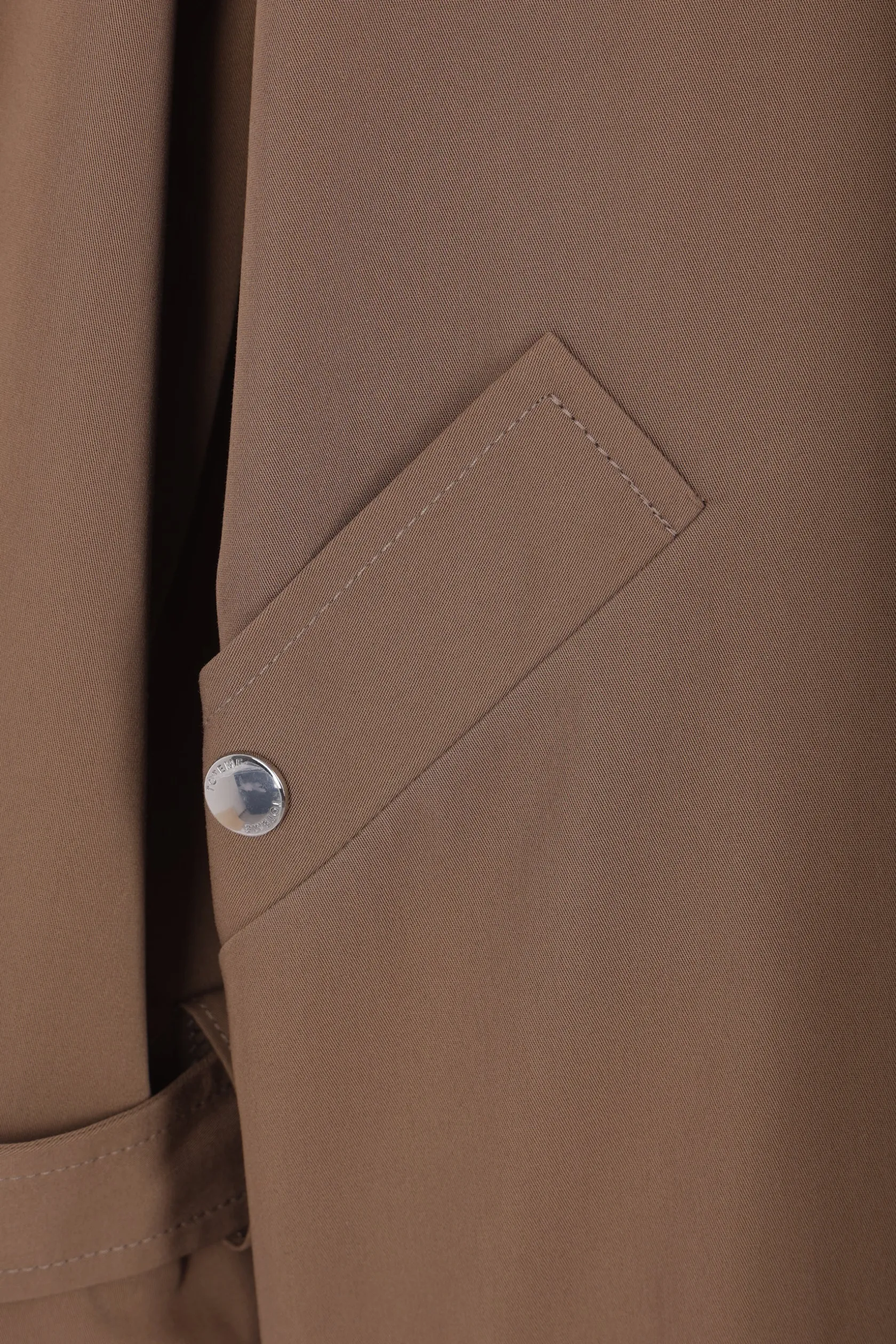 Capispalla>TOTEME trench oversize in cotone Marrone
