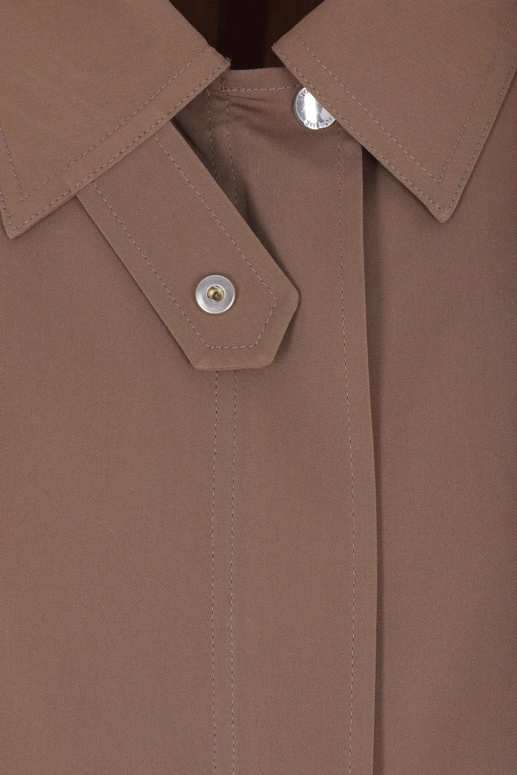 Capispalla>TOTEME trench oversize in cotone Marrone