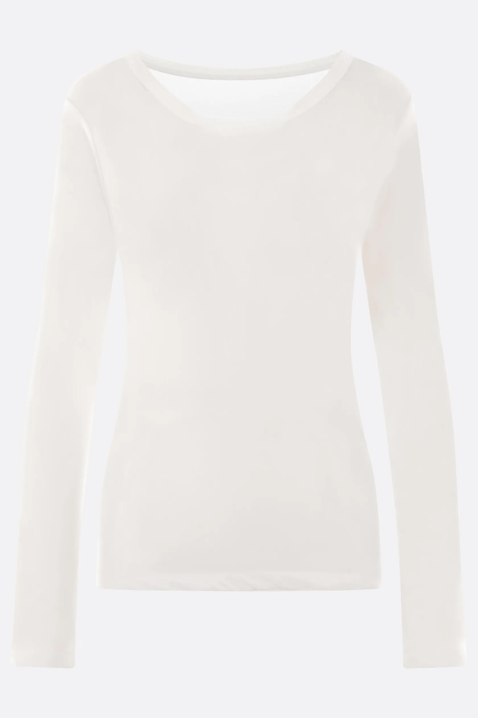 Topwear>YOHJI YAMAMOTO t-shirt a maniche lunghe in cotone Bianco