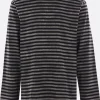 Topwear>YOHJI YAMAMOTO t-shirt a maniche lunghe in cotone a righe Grigio