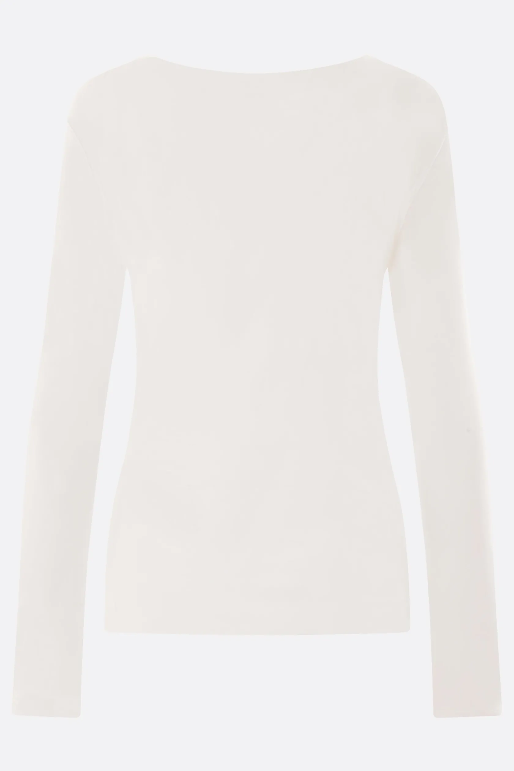 Topwear>YOHJI YAMAMOTO t-shirt a maniche lunghe in cotone Bianco