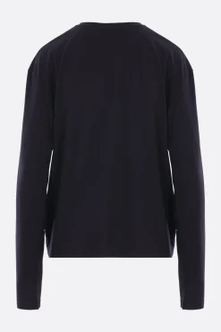 Topwear>TOTEME t-shirt a maniche lunghe in jerset Nero